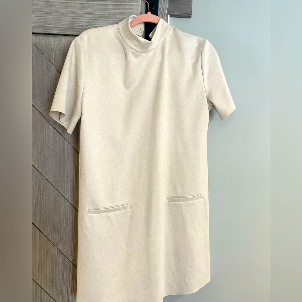 Cream Zara top/shift dress